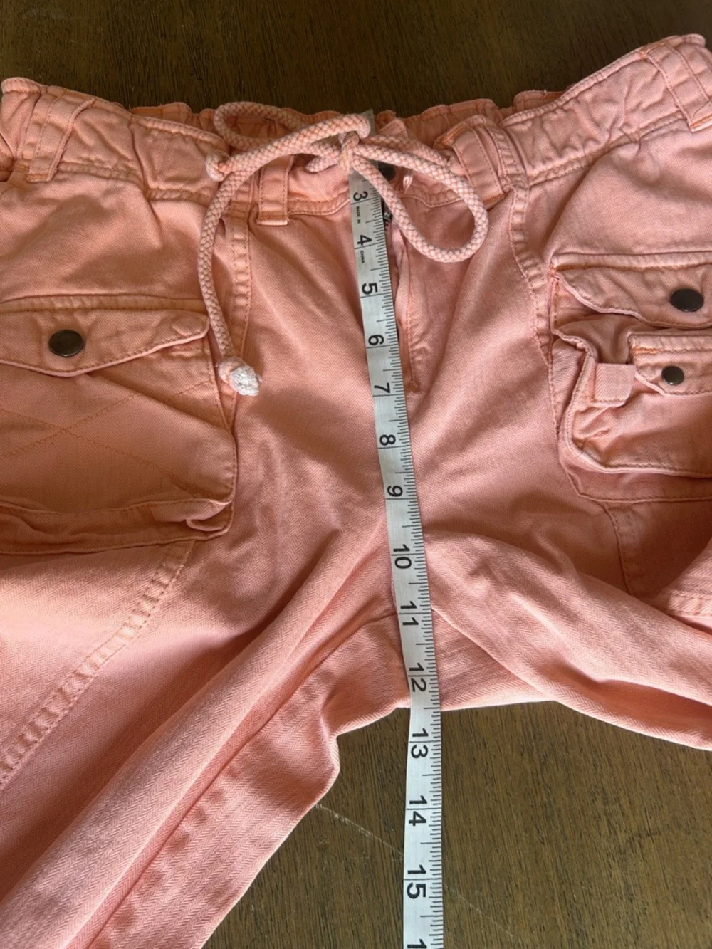 Free People Tahiti Cargo Pants Size Medium Peach Cargo Utility Pants Size Medium - Picture 13 of 16